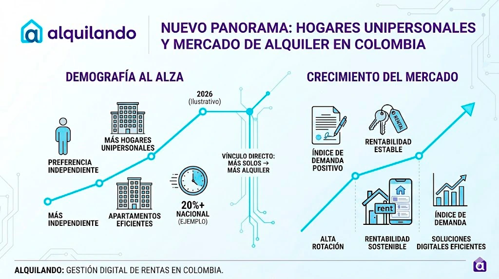 La transformación de los hogares y el impacto en la vivienda en alquiler.