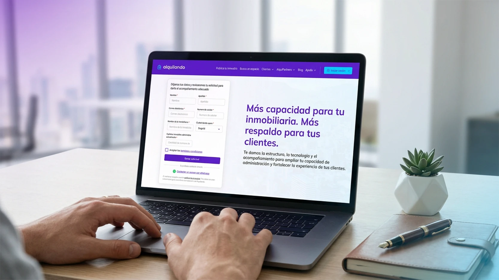 Modelo AlquiPartner de Alquilando para inmobiliarias que buscan operar con tecnología y respaldo.